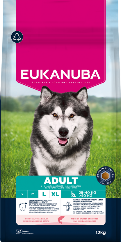 Eukanuba Dog Adult Salmon & Barley 12kg