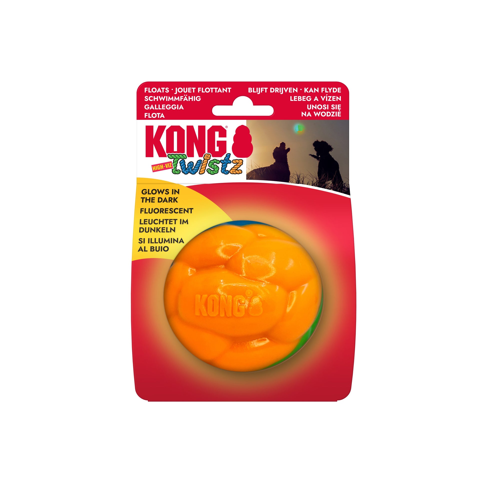 KONG Twistz High-Viz Ball Large