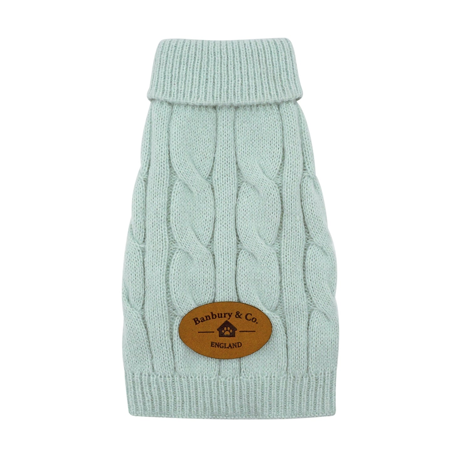 Banbury & Co Rural Retreats Seafoam Knit Dog Jumper Medium