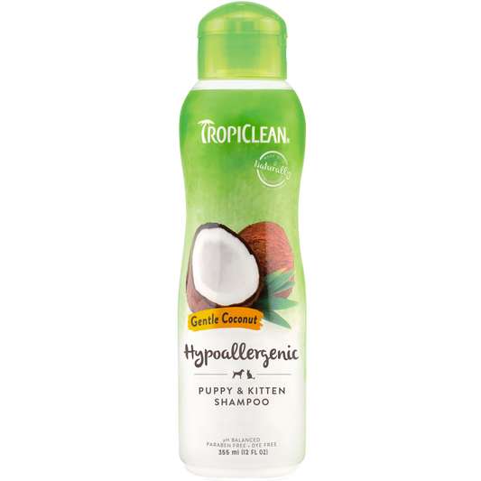 TropiClean Hypoallergenic Puppy and Kitten Shampoo 355ml