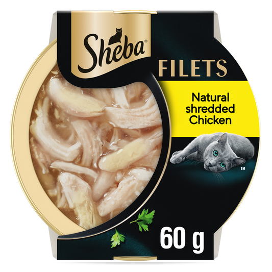 Sheba Filets Cat Food Tray with Chicken in Gravy 60g