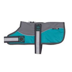 Animate Reflective Harness Coat Grey&Teal, 16"