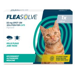 Fleasolve Spot on Cat 1 Treatment – Case of 6