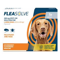 Fleasolve Spot on Dog Large 1 Treatment – Case of 6