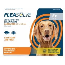 Fleasolve Spot on Dog Large 6 Treatment – Case of 6