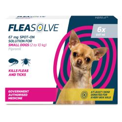 Fleasolve Spot on Dog Small 6 Treatment – Case of 6