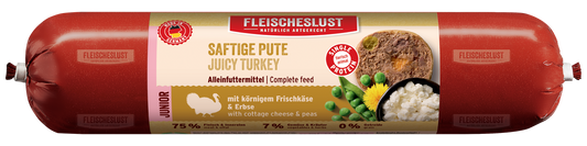 Fleischeslust Junior Juicy Turkey Wet Dog Food - 12 x 800g Case product image