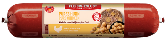 Fleischeslust Pure Chicken Sensitive Wet Dog Food - 12 x 800g Case product image