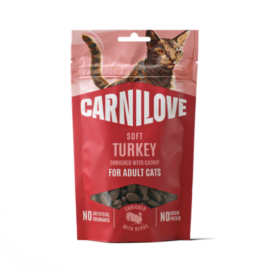 Carnilove Turkey with Catnip Soft Cat Treats 50g