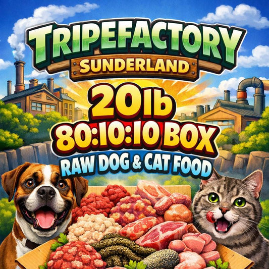 Tripefactory Sunderland - 20lb 80:10:10 (Full Box) - Raw Dog & Cat Food