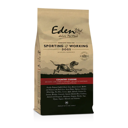 Eden 80/20 Country Cuisine Sporting & Working Dog 15kg - Eden Holistic Pet Foods