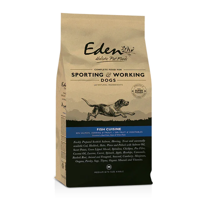 Eden 80/20 Fish Cuisine Sporting & Working Dog Food 15kg - Eden Holistic Pet Foods