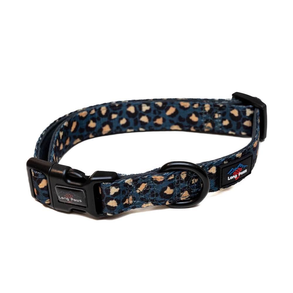 Long Paws - Funk the Dog Collar-Leopard Green & Gold