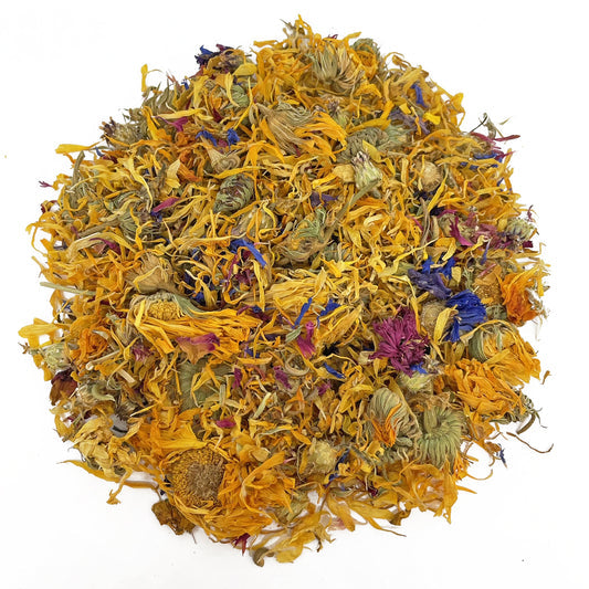 Dried Flower Mix for North East Pets 200g grazing bag
