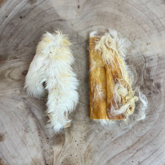 Nova Dog Chews Hairy Rabbit Skin (approx. 15cm) 1kg