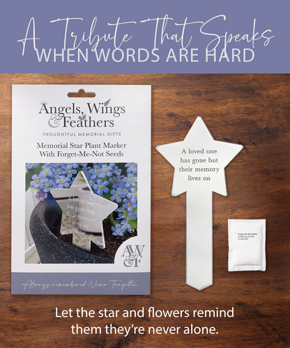 Memorial Star Plant Marker With Forget-Me-Not Seeds
