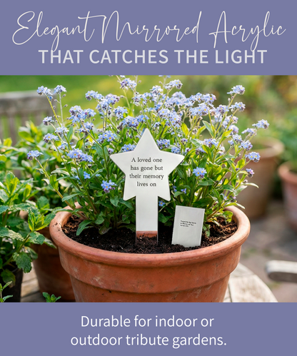 Memorial Star Plant Marker With Forget-Me-Not Seeds