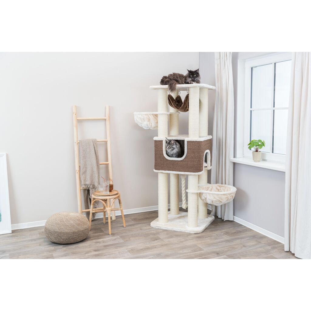 Trixie Cat Tree XXL Humberto – 174 cm, cream/dark brown – image 5