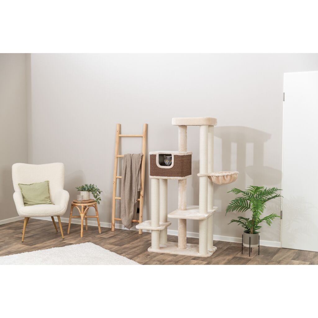 Trixie Cat Tree Bertholo – 165 cm, cream/dark brown – image 4