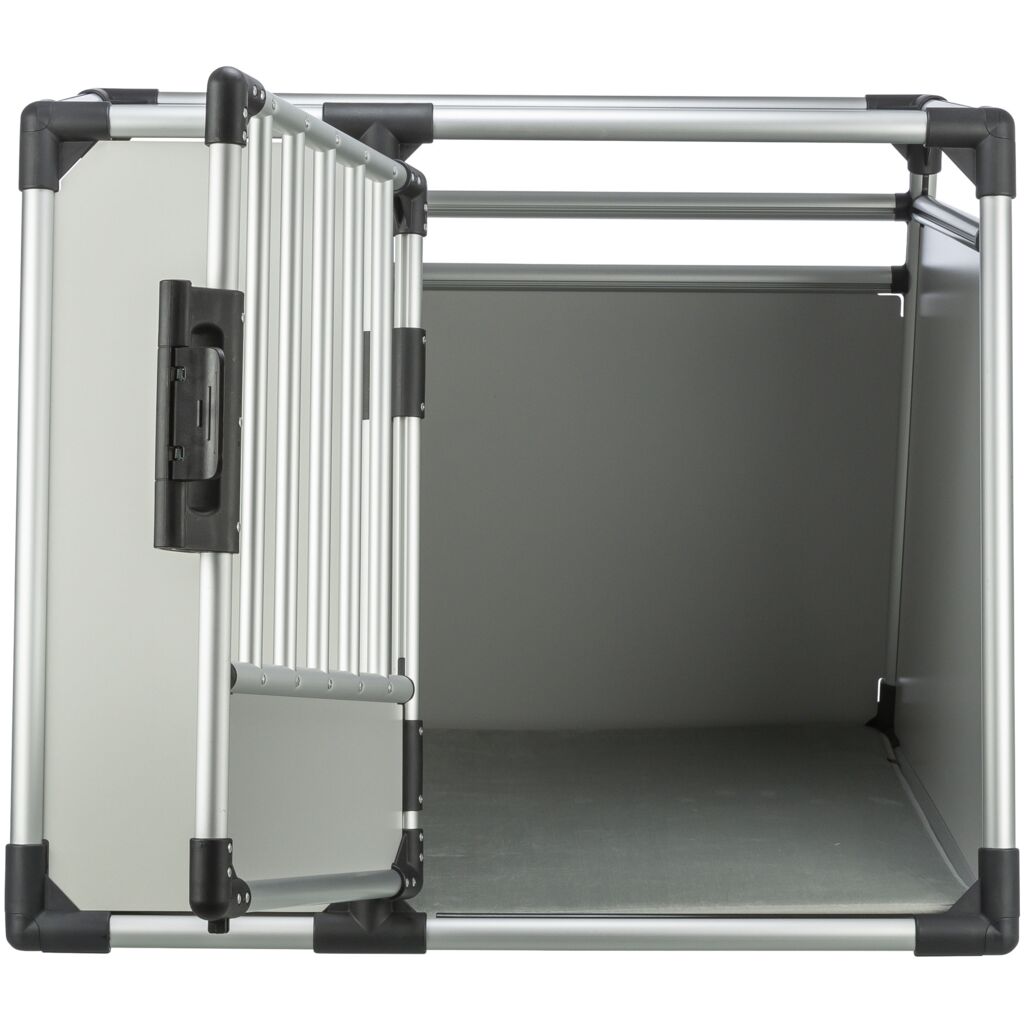 Trixie Transport Box, Aluminium – L–XL: 91 × 75 × 84 cm, light grey/silver – image 3