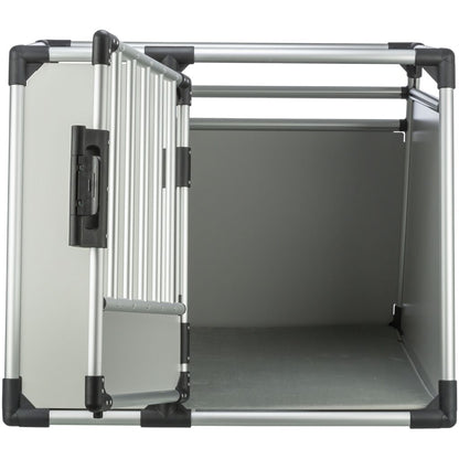 Trixie Transport Box, Aluminium – L–XL: 91 × 75 × 84 cm, light grey/silver – image 3