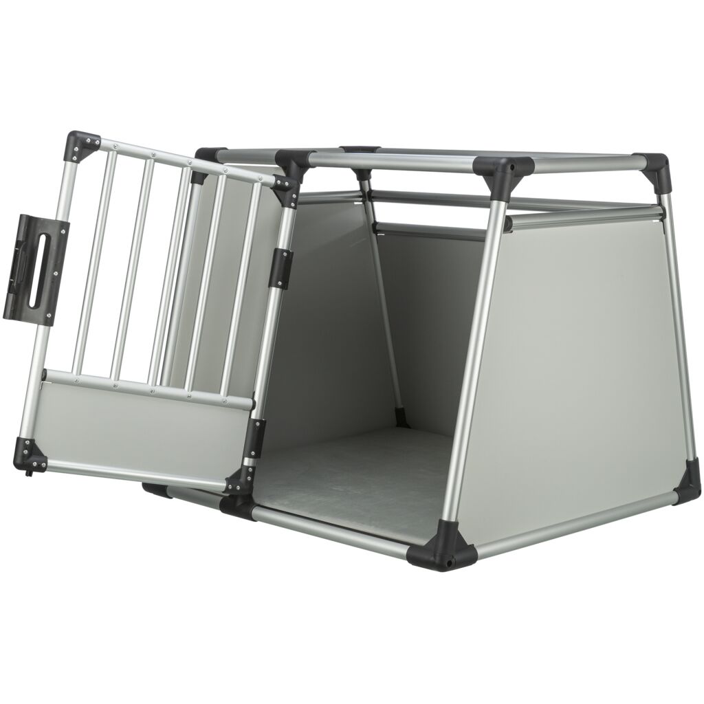 Trixie Transport Box, Aluminium – L–XL: 91 × 75 × 84 cm, light grey/silver – image 2