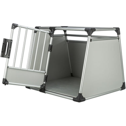 Trixie Transport Box, Aluminium – L–XL: 91 × 75 × 84 cm, light grey/silver – image 2