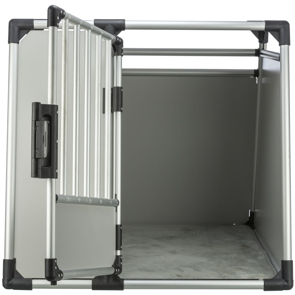 Trixie Transport Box, Aluminium – XL: 91 × 85 × 89 cm, light grey/silver – image 3