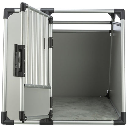 Trixie Transport Box, Aluminium – XL: 91 × 85 × 89 cm, light grey/silver – image 3