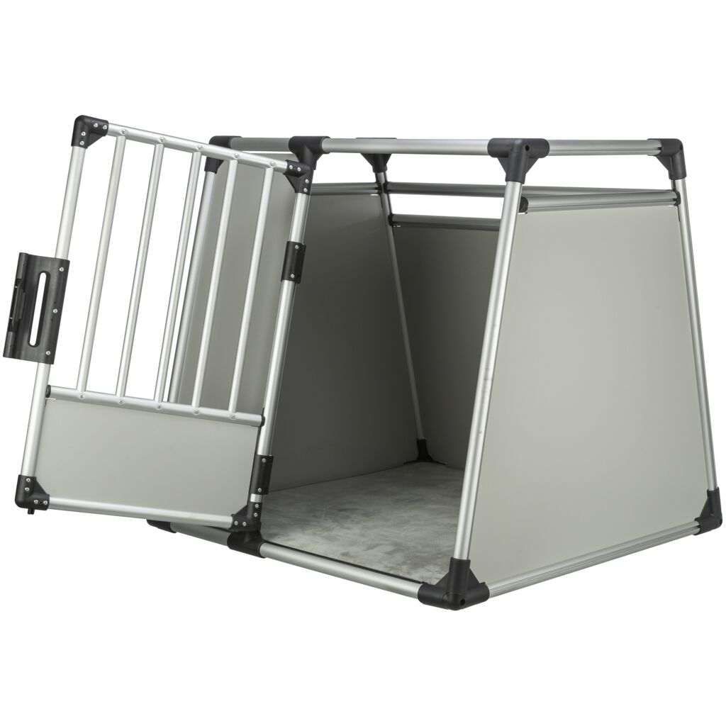 Trixie Transport Box, Aluminium – XL: 91 × 85 × 89 cm, light grey/silver – image 2