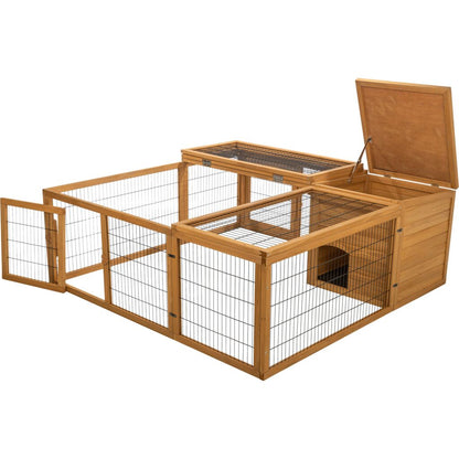 Trixie Outdoor Run with Cover – 150 × 53 × 150 cm, dark brown – image 2
