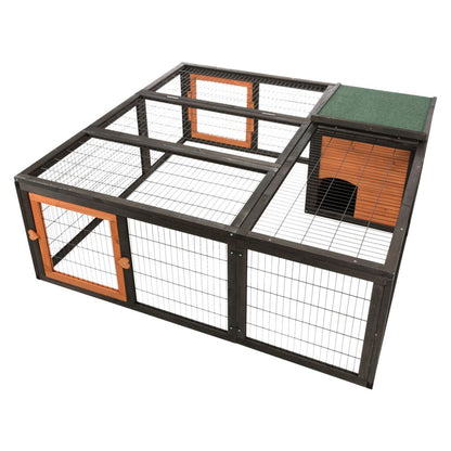 Trixie Outdoor Run with Cover – 150 × 53 × 150 cm, black/brown – image 3