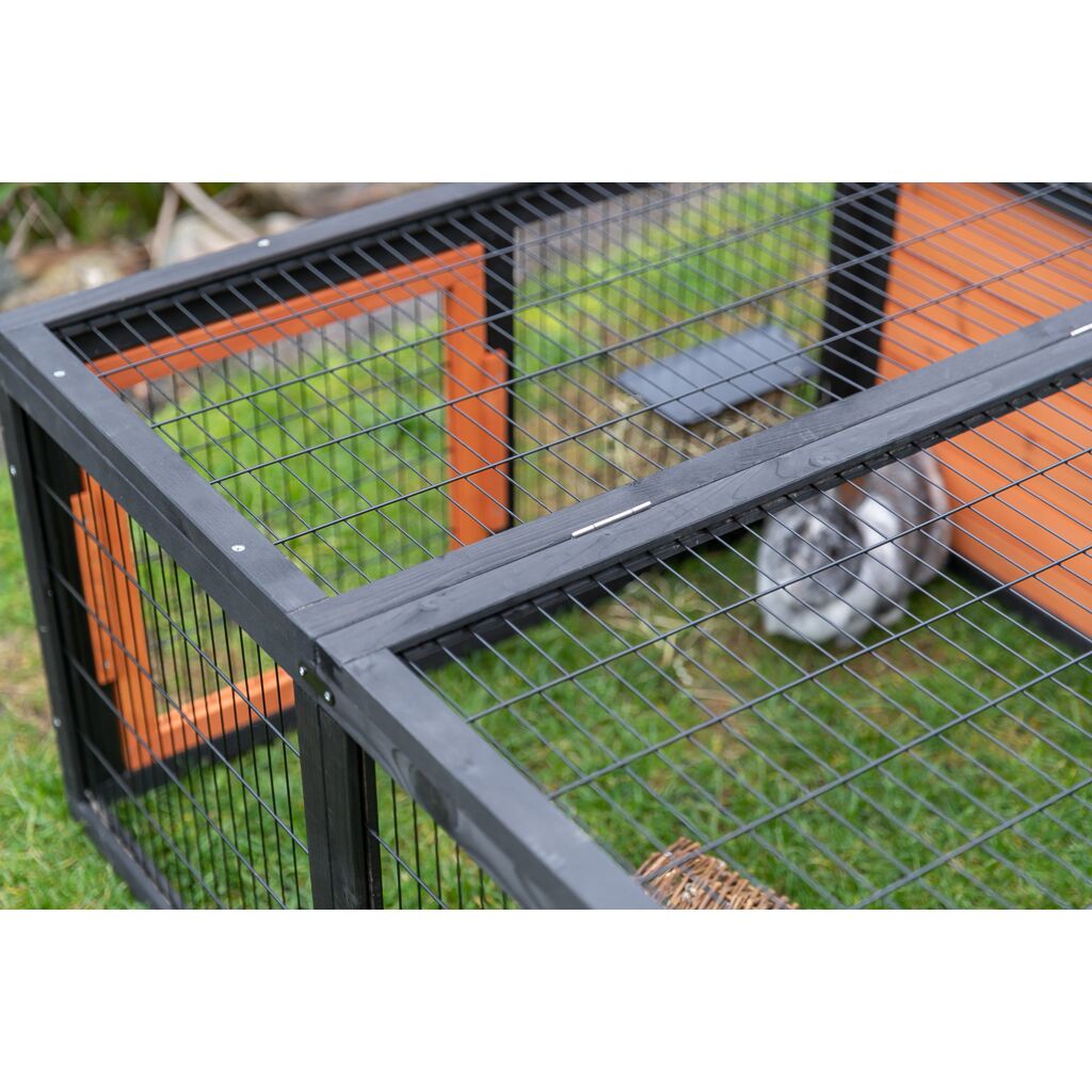 Trixie Outdoor Run with Cover – 150 × 53 × 150 cm, black/brown – image 2