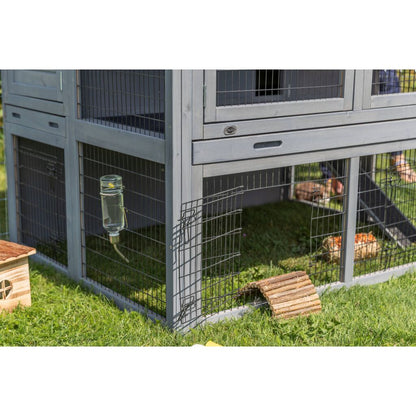 Trixie Small Animal Hutch XL with Enclosure – 135 × 115 × 112 cm, grey – image 7