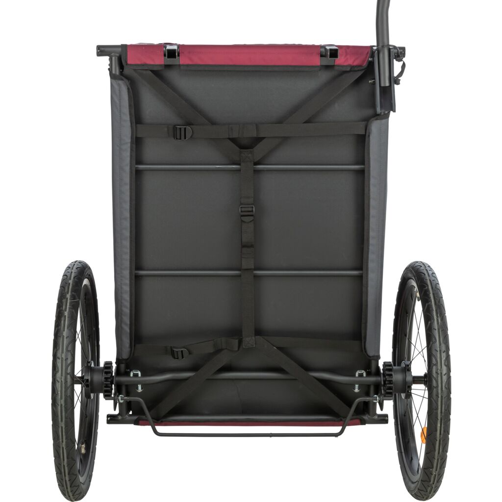 Trixie Bicycle trailer for dogs – L: 75 × 86 × 80/145 cm, grey/red – image 8
