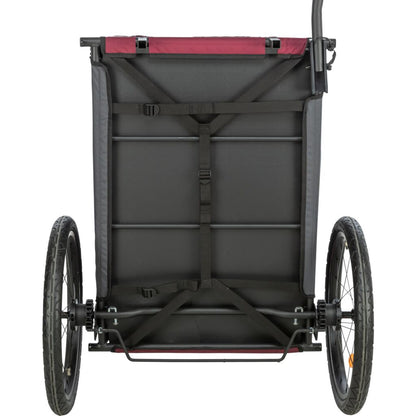 Trixie Bicycle trailer for dogs – L: 75 × 86 × 80/145 cm, grey/red – image 8
