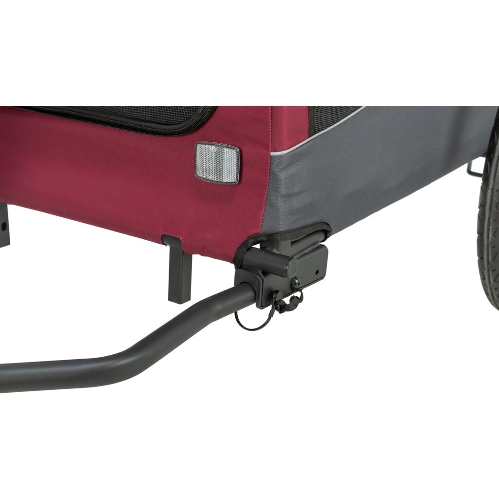 Trixie Bicycle trailer for dogs – L: 75 × 86 × 80/145 cm, grey/red – image 6