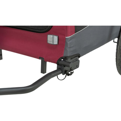 Trixie Bicycle trailer for dogs – L: 75 × 86 × 80/145 cm, grey/red – image 6