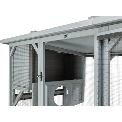 Trixie Outdoor cat enclosure with cave, lying areas and jute post – 181 × 169 × 88 cm, grey – image 5