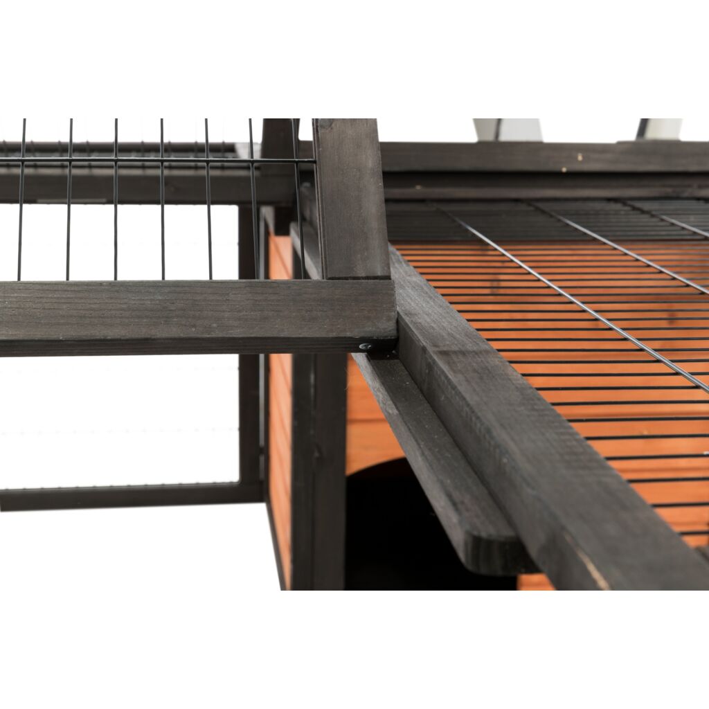 Trixie Outdoor Run with Cover – 150 × 53 × 150 cm, black/brown – image 8