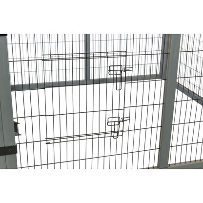 Trixie Outdoor Run XL with Cover – 233 × 79 × 116 cm, grey – image 5