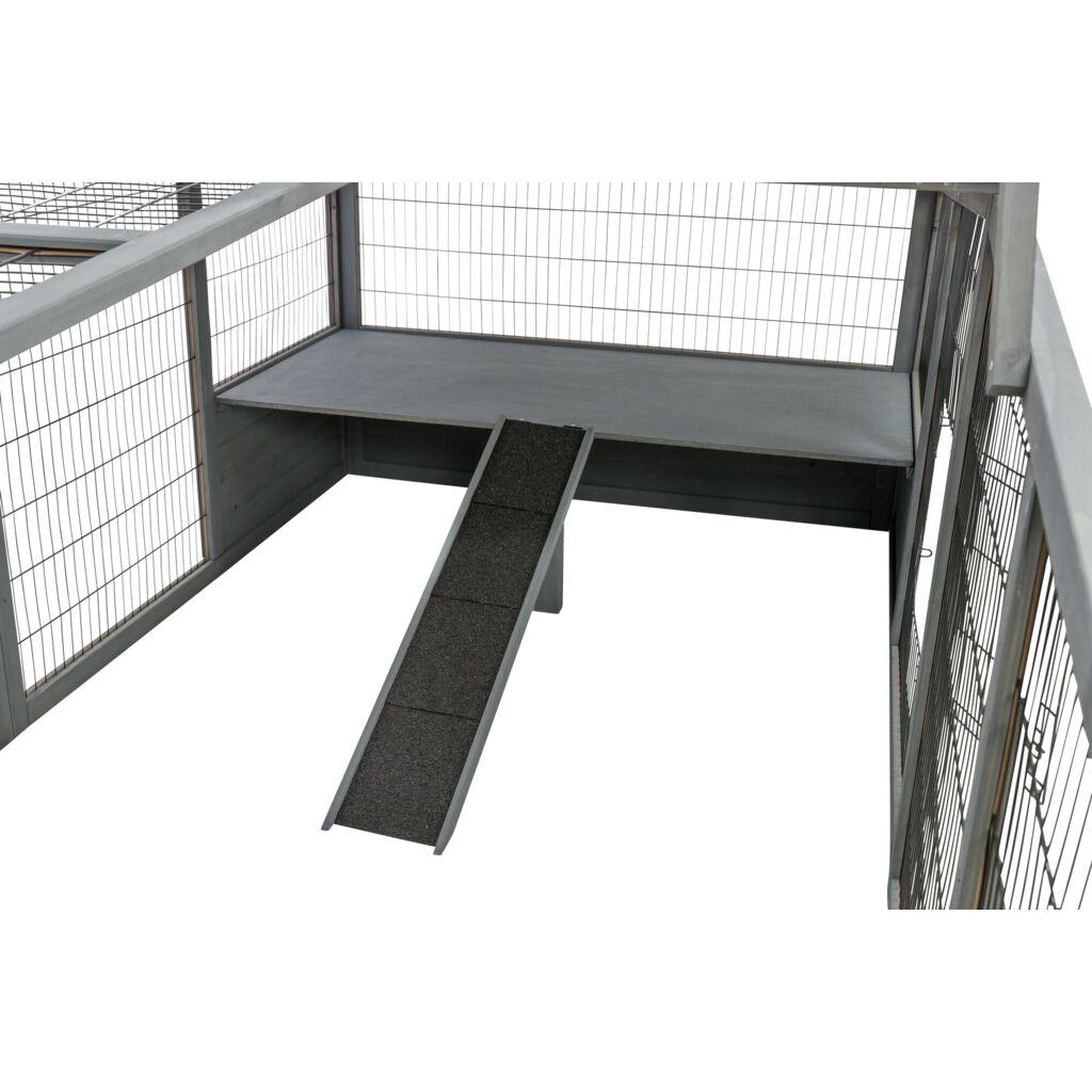 Trixie Outdoor Run XL with Cover – 233 × 79 × 116 cm, grey – image 6