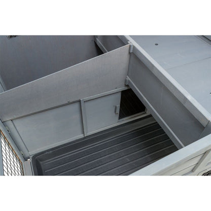 Trixie Small Animal Hutch XL with Enclosure – 135 × 115 × 112 cm, grey – image 6