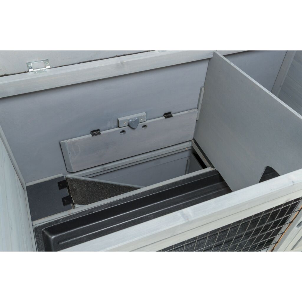 Trixie Small Animal Hutch – 116 × 111 × 65 cm, grey – image 4