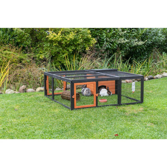 Trixie Outdoor Run with Cover – 150 × 53 × 150 cm, black/brown