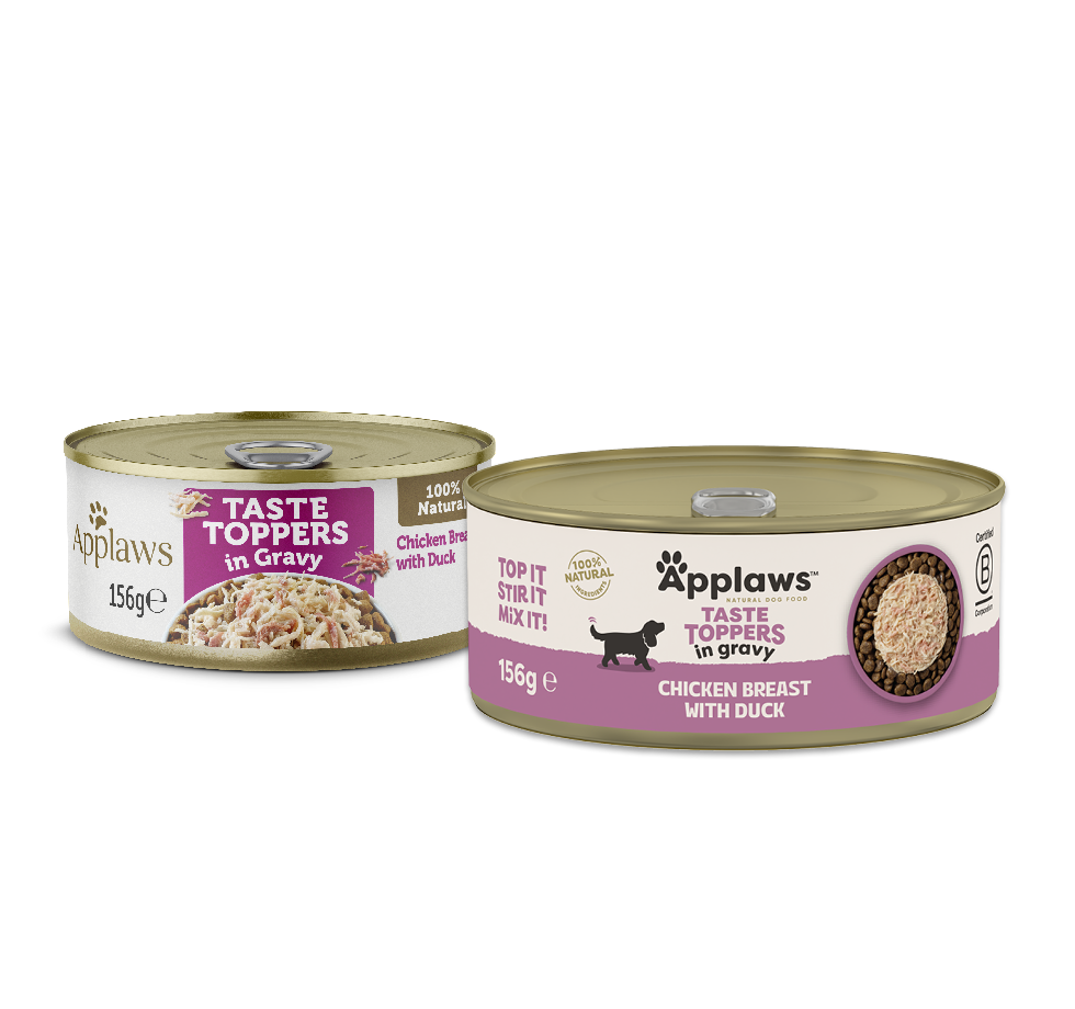 Applaws Taste Toppers Chicken Breast with Duck in Gravy, 156g