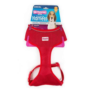 Ancol Comfort Mesh Harness Red Small 34-45cm - North East Pet Shop ANCOL