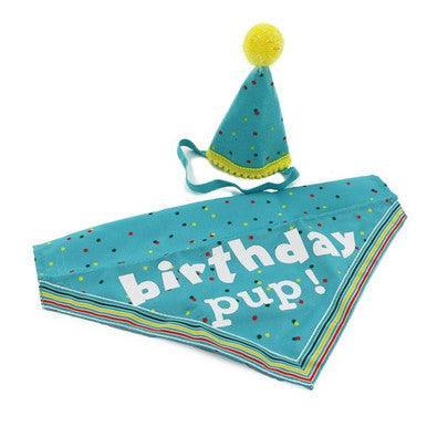 Ancol Its My Birthday Hat & Bandana Blue - North East Pet Shop ANCOL