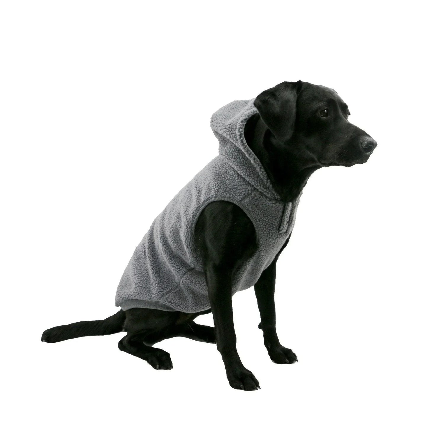 Ancol Muddy Paws Teddy Sherpa with Fleece Grey Coat Large - North East Pet Shop Ancol