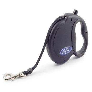 Ancol Viva Extendable Lead Black Medium Dog 30kg 5m - North East Pet Shop ANCOL
